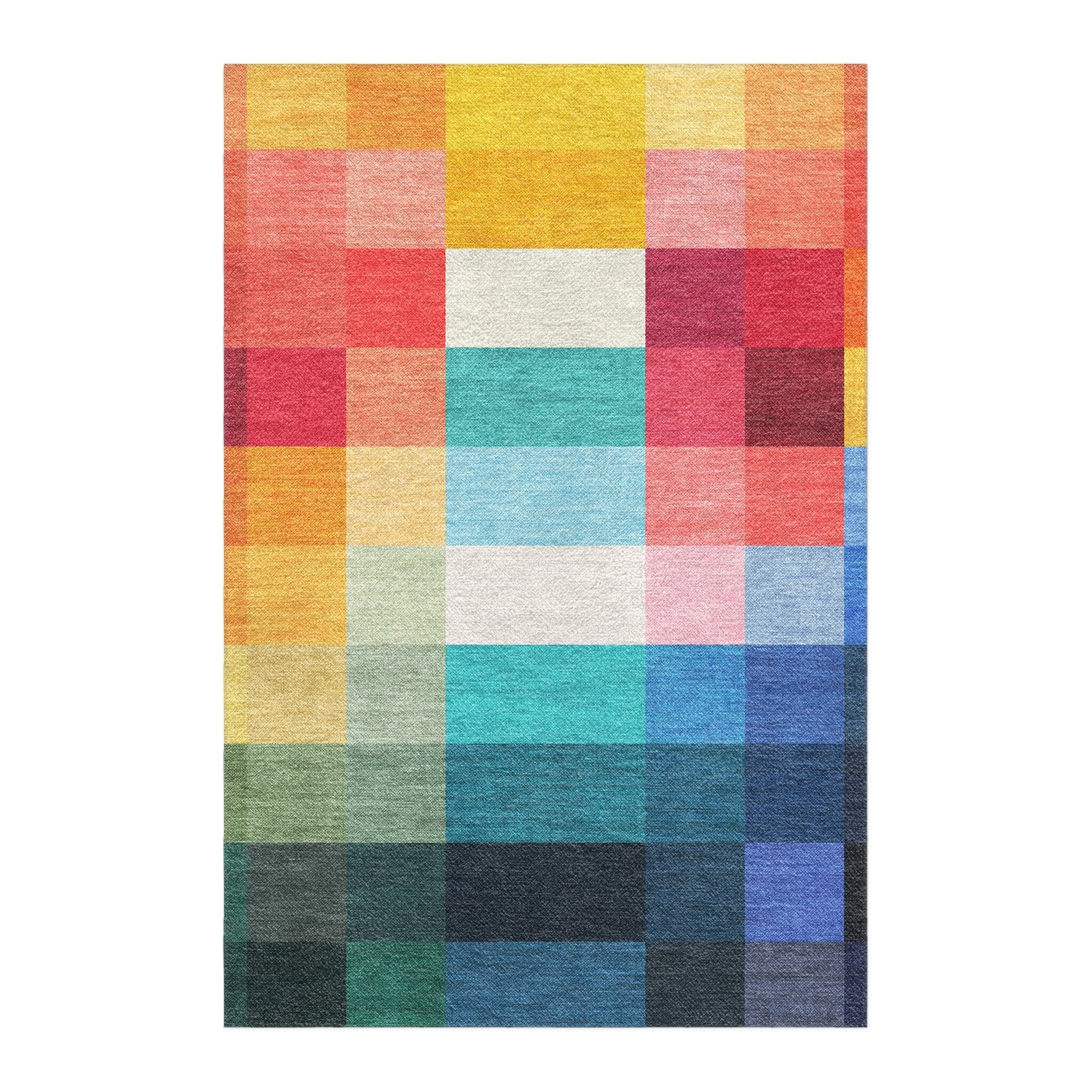 Colours Rug Digital Polyphony Multicolor Vibrant Area Rug – Undrfoot Rugs