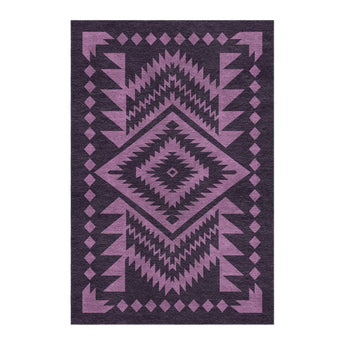 Reyno Lilac & Eggplant in 4' x 6' Size