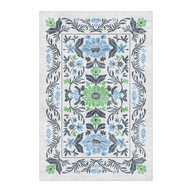 Corriana Blue & Green in 4' x 6' Size