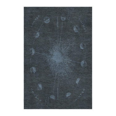 Equinox Navy & Dusty Blue in 4' x 6' Size