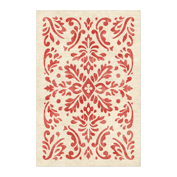 Floranna Ivory & Red in 4' x 6' Size