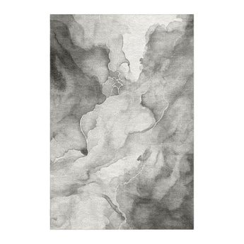 Zephyr Watercolor Grey in 4' x 6' Size