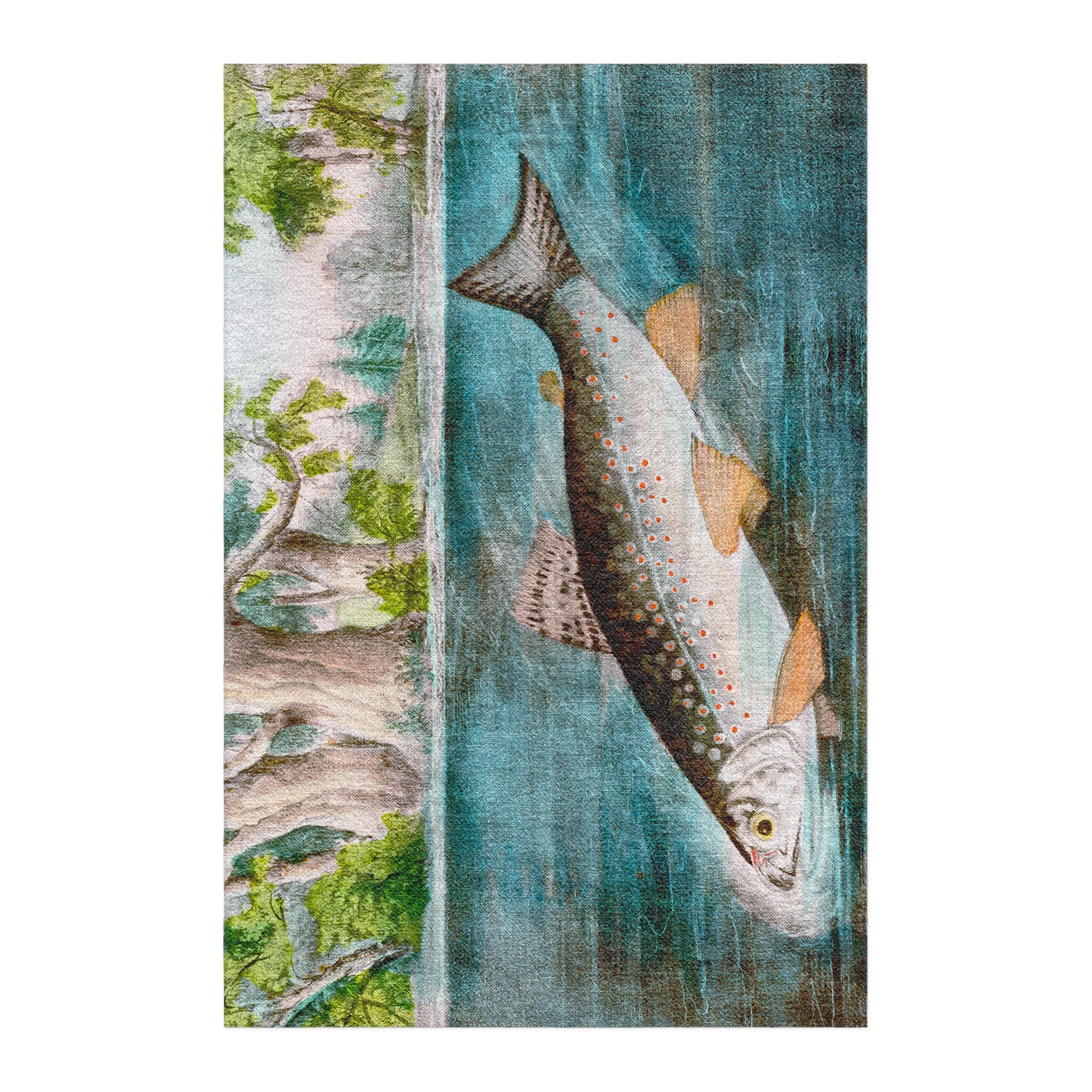 Hooked Fish Area Rug – Undrfoot Rugs