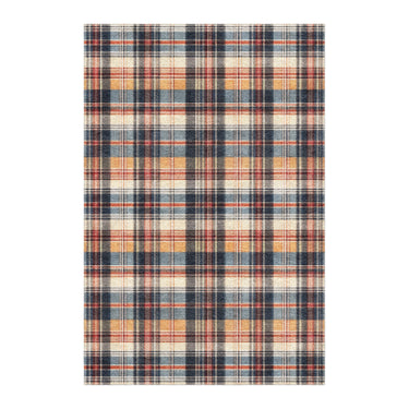 MacPherson Plaid Navy & Gold in 6x4ft Size