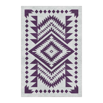 Reyno Eggplant & Stone in 4' x 6' Size