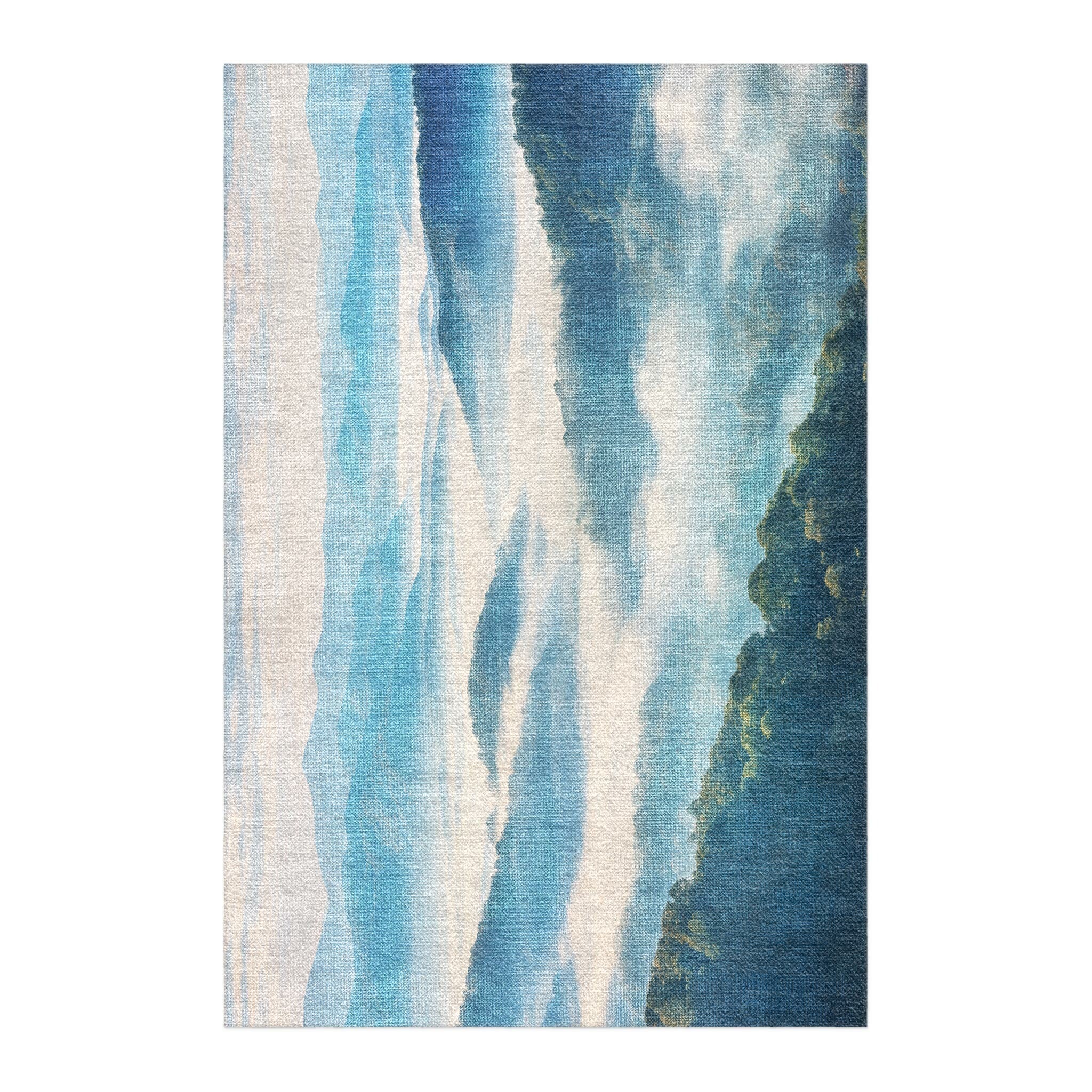 Blue Ridge Rug Falllout Blue Ridge Mountains Area Rug – Undrfoot Rugs