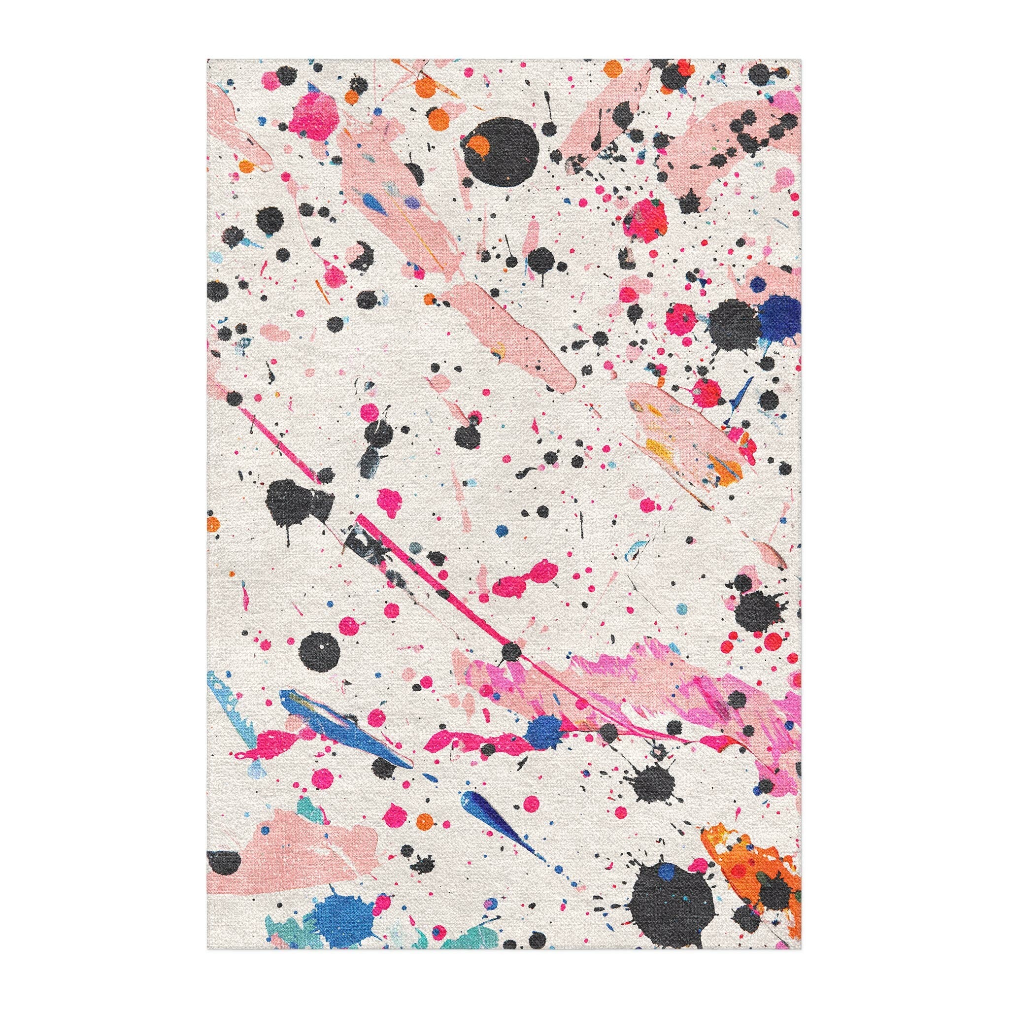 Kayla Paint Splatter Area Rug – Undrfoot Rugs