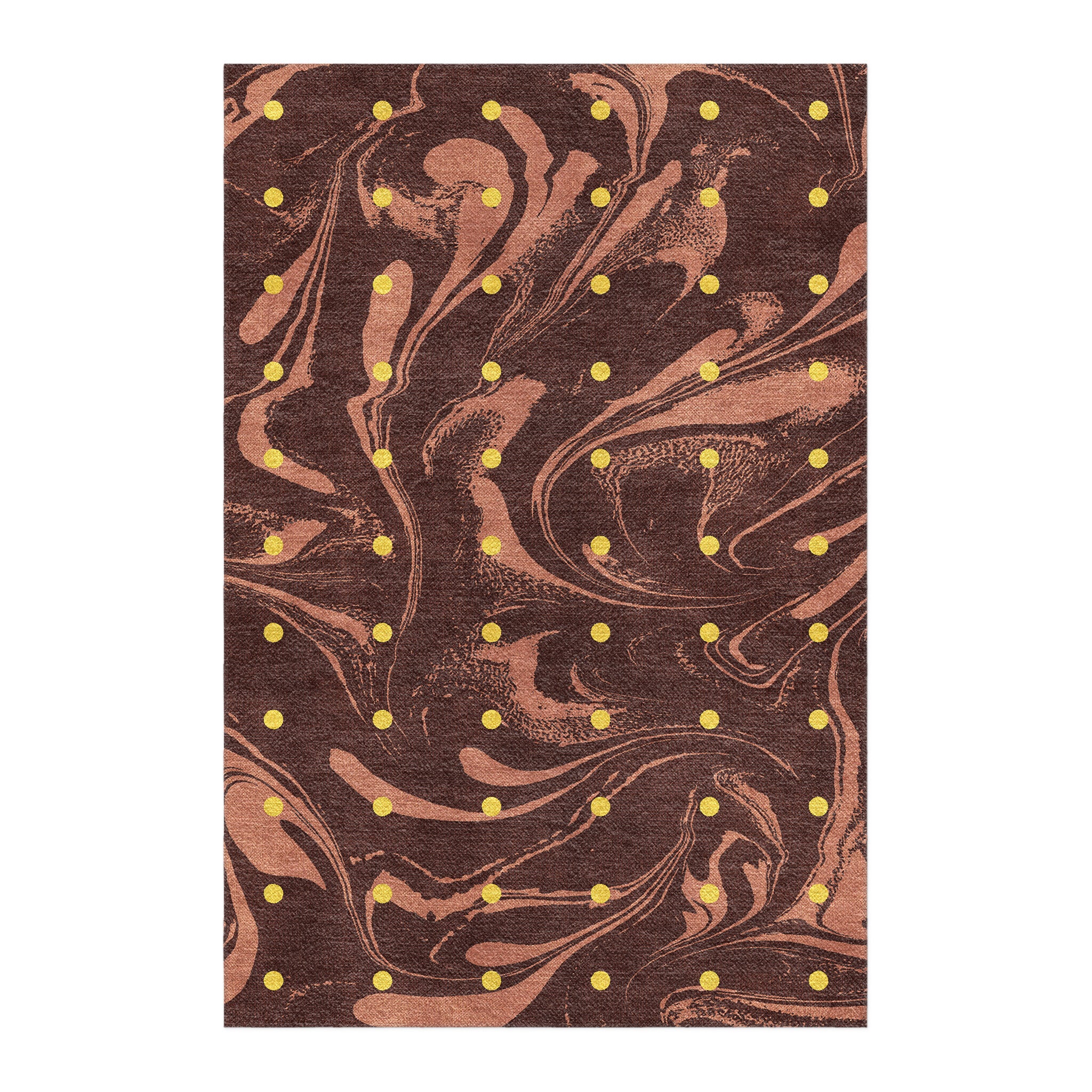 Bad Rug Burb Acid Burn Clay & Yellow Area Rug – Undrfoot Rugs