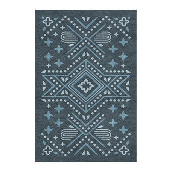 Durand Navy Blue in 4' x 6' Size