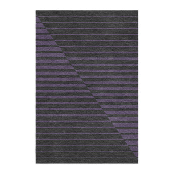 Euclid Black & Purple in 4' x 6' Size