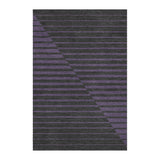 Euclid Black & Purple in 4' x 6' Size