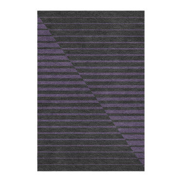 Euclid Black & Purple in 4' x 6' Size
