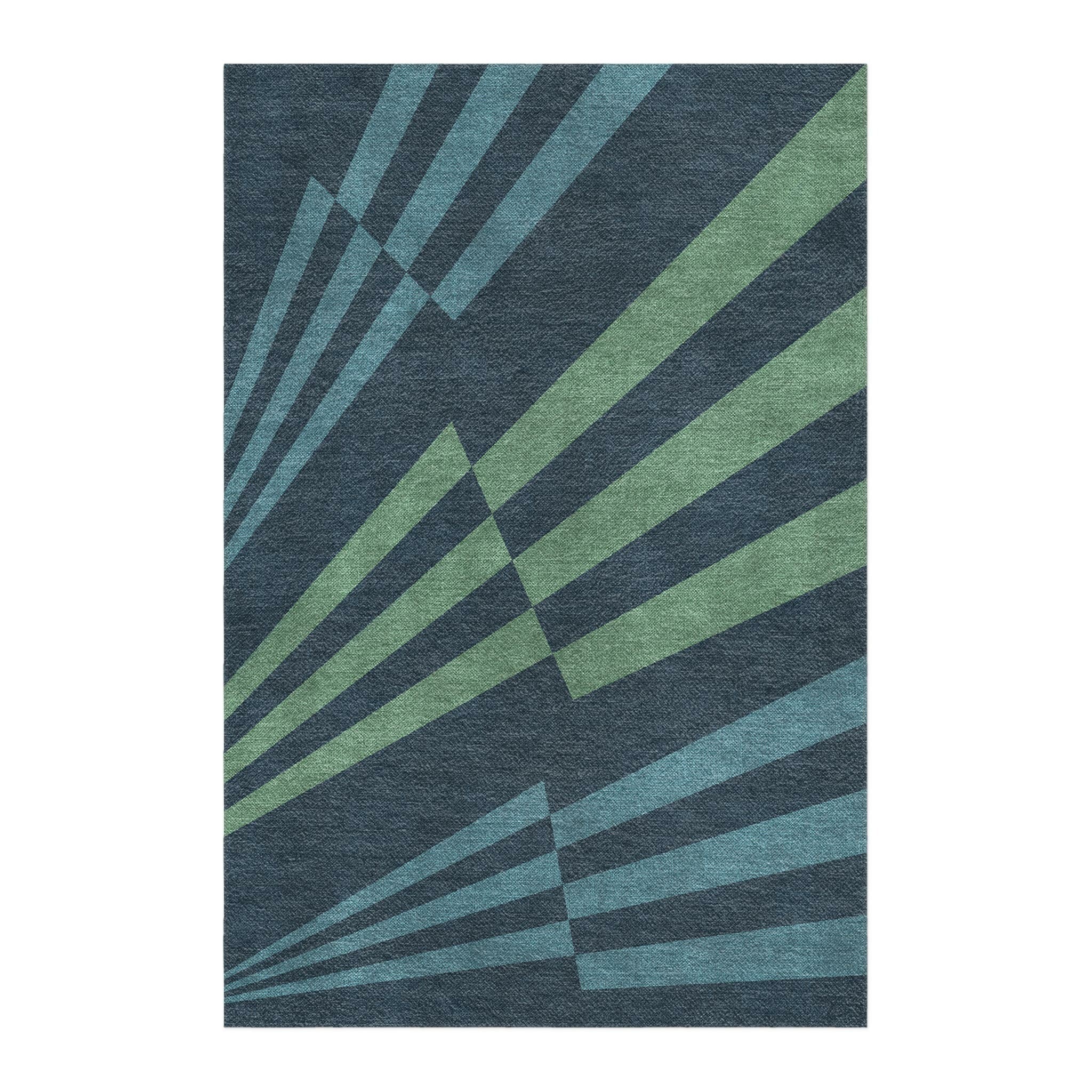 Prisma Rug Prisma Blue & Green Area Rug – Undrfoot Rugs