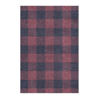 Buffalo Plaid Maroon & Navy in 4' x 6' Size