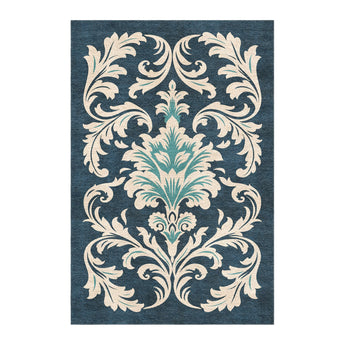 Aubrey Navy & Teal in 4' x 6' Size