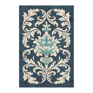 Aubrey Navy & Teal in 4' x 6' Size