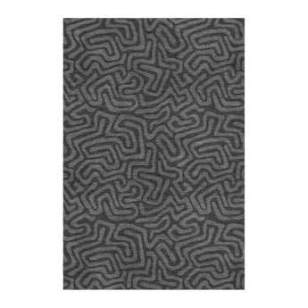 Kiva Charcoal Grey in 4' x 6' Size