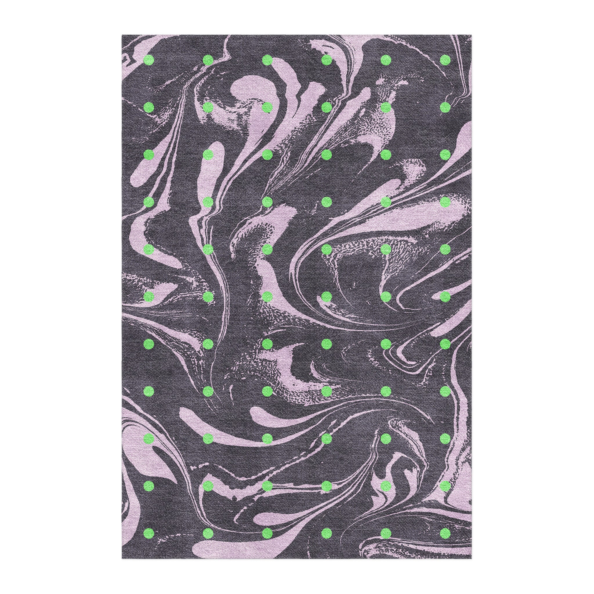 Burnout Rug Acid Burn Purple & Green Area Rug – Undrfoot Rugs