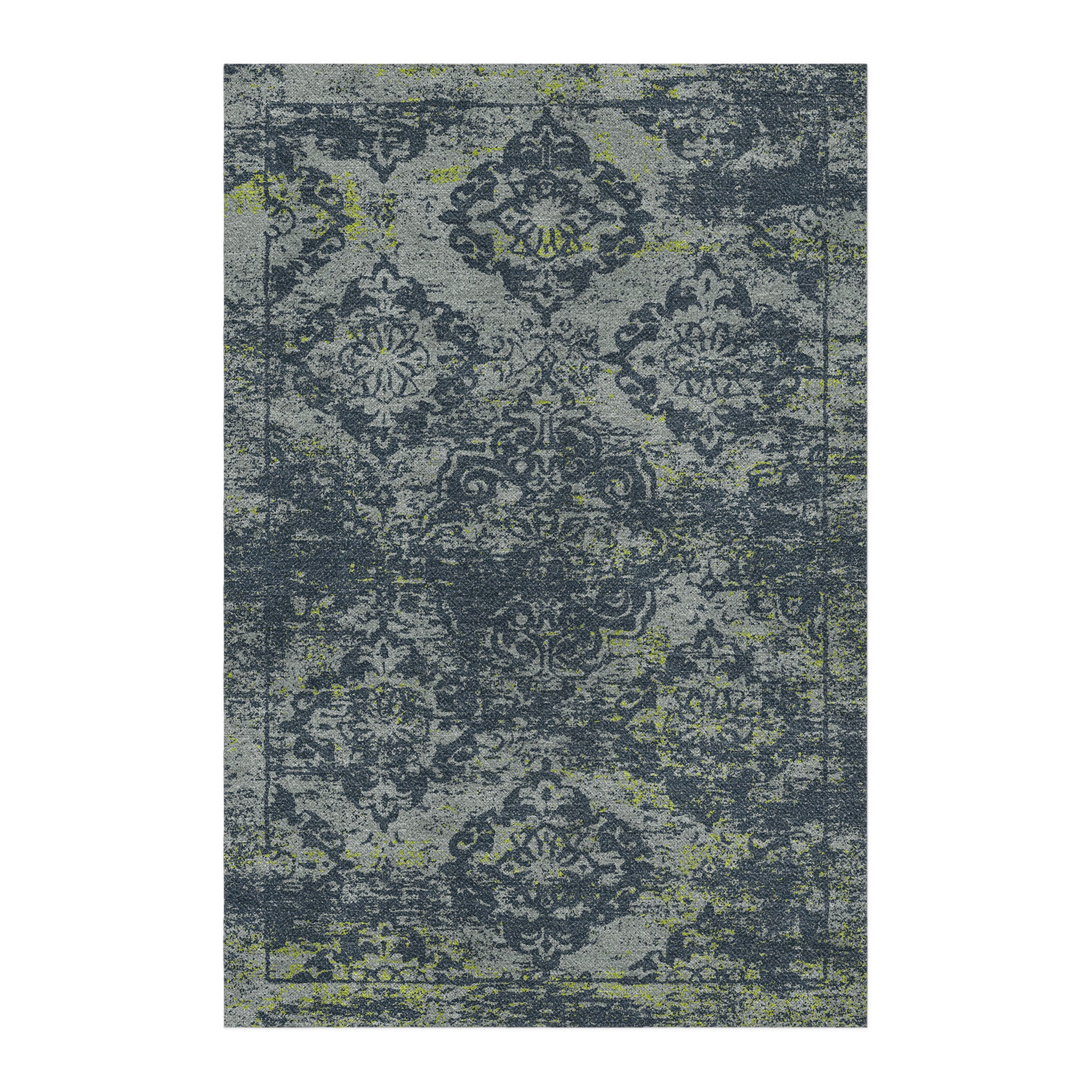 Chartreuse Color Rug Jonah Navy & Chartreuse Area Rug – Undrfoot Rugs