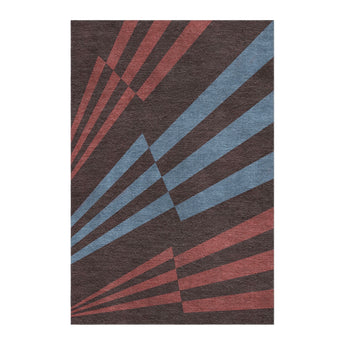 Prisma Maroon & Sky in 4' x 6' Size