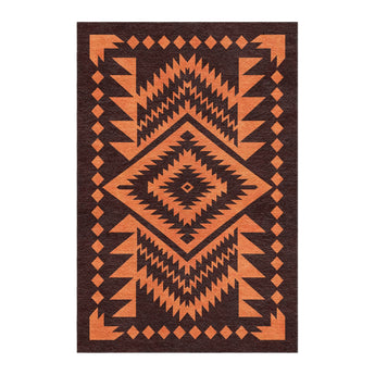Reyno Orange & Maroon in 4' x 6' Size
