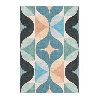Maxine Seafoam & Peach in 4' x 6' Size