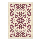 Floranna Ivory & Wine in 4' x 6' Size