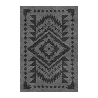 Reyno Black & Charcoal in 4' x 6' Size