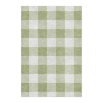 Buffalo Plaid Light Sage in 4' x 6' Size