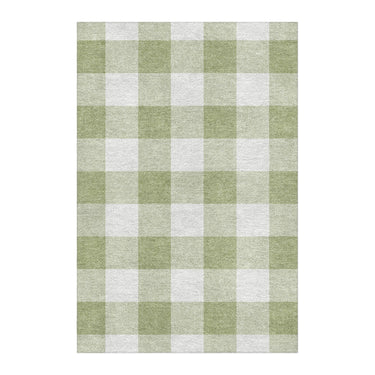 Buffalo Plaid Light Sage in 4' x 6' Size