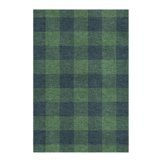 Buffalo Plaid Green & Navy in 4' x 6' Size