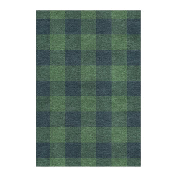 Buffalo Plaid Green & Navy in 4' x 6' Size