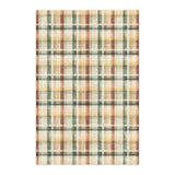 Madras Plaid Taupe & Green in 6x4ft Size