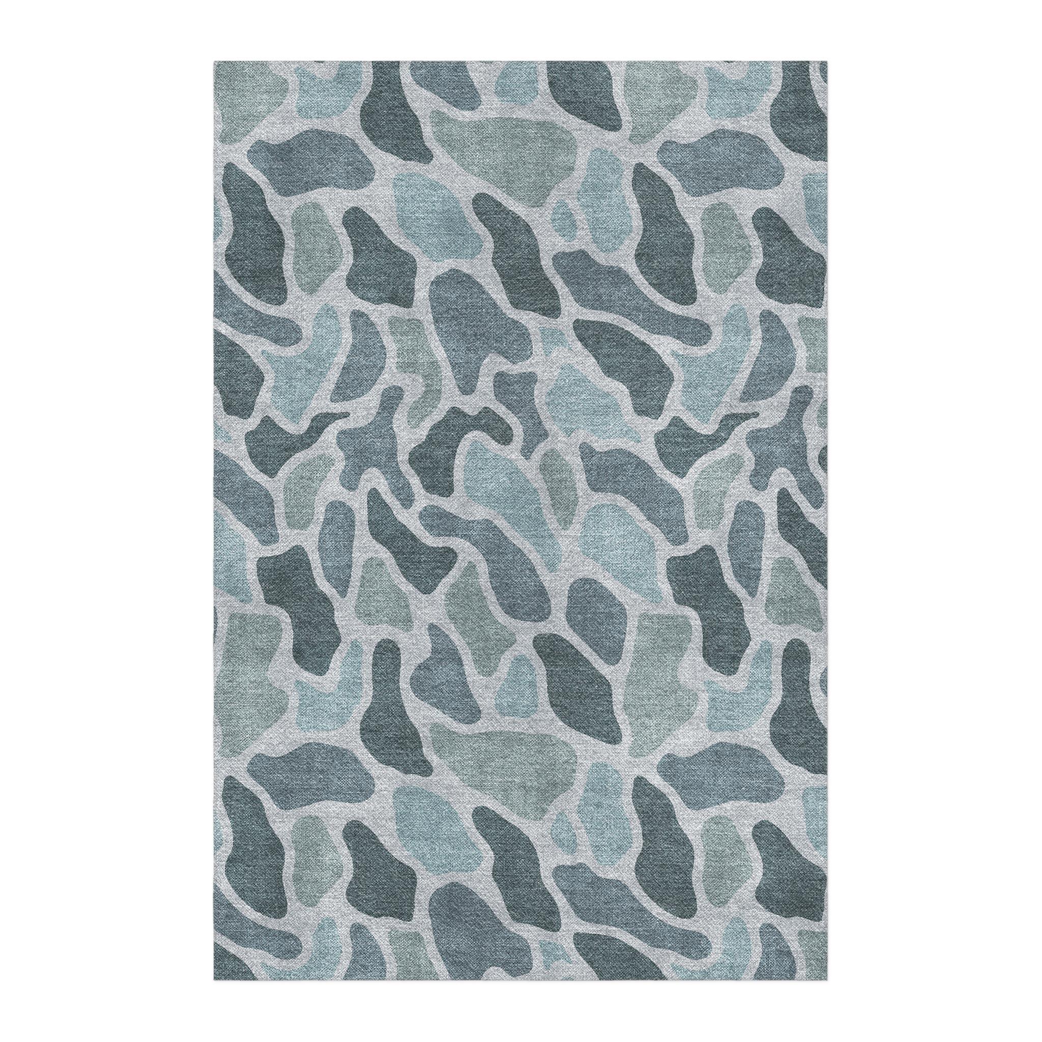 Duck Identifcation Rug Duck Camo Blue Area Rug – Undrfoot Rugs