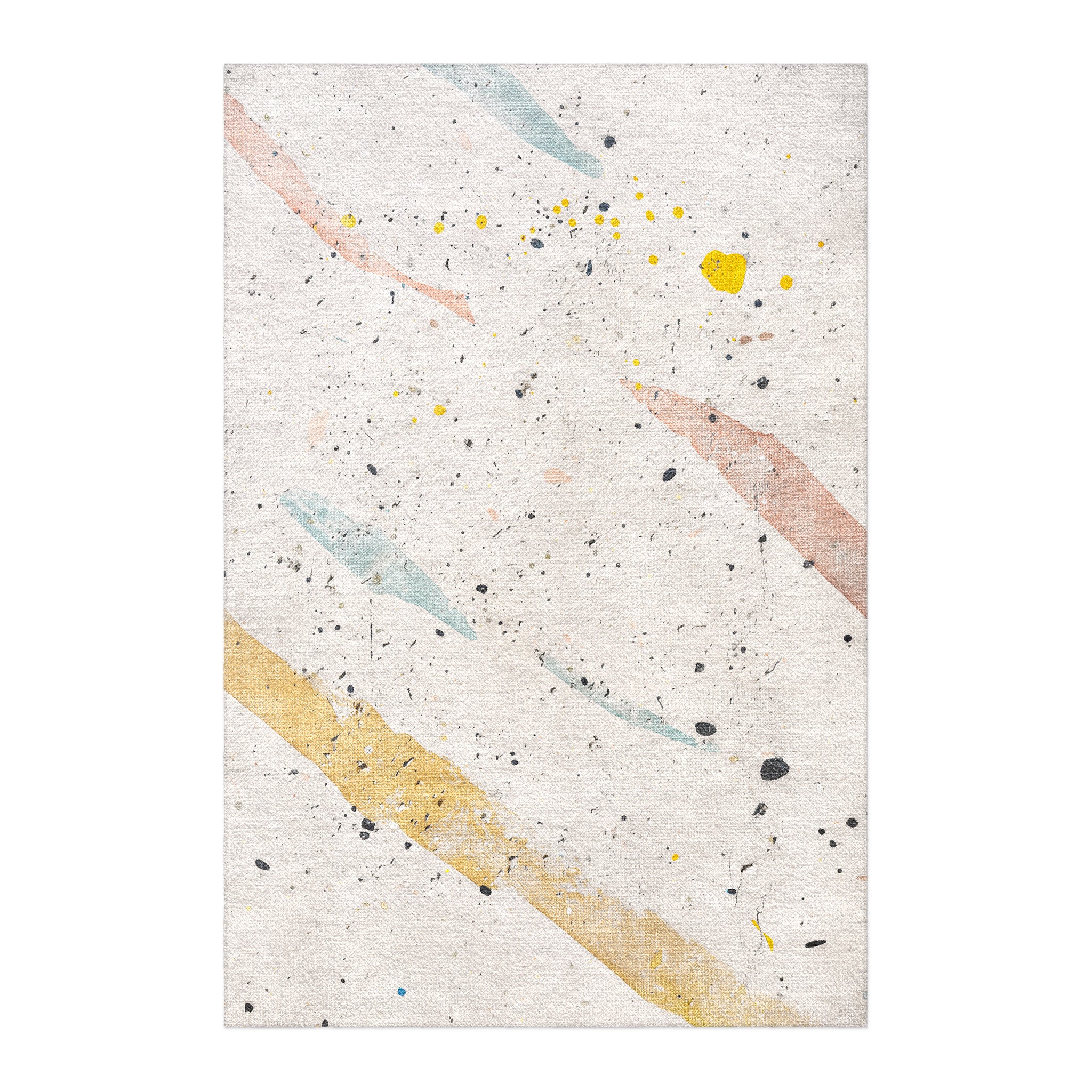 Orange Splat Rug Stephanie Ivory Polychrome Splatter Area Rug – Undrfoot Rugs