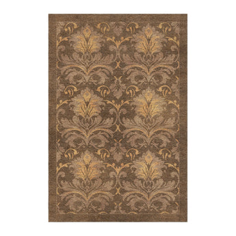 Agnes Damask Umber Brown in 4' x 6' Size