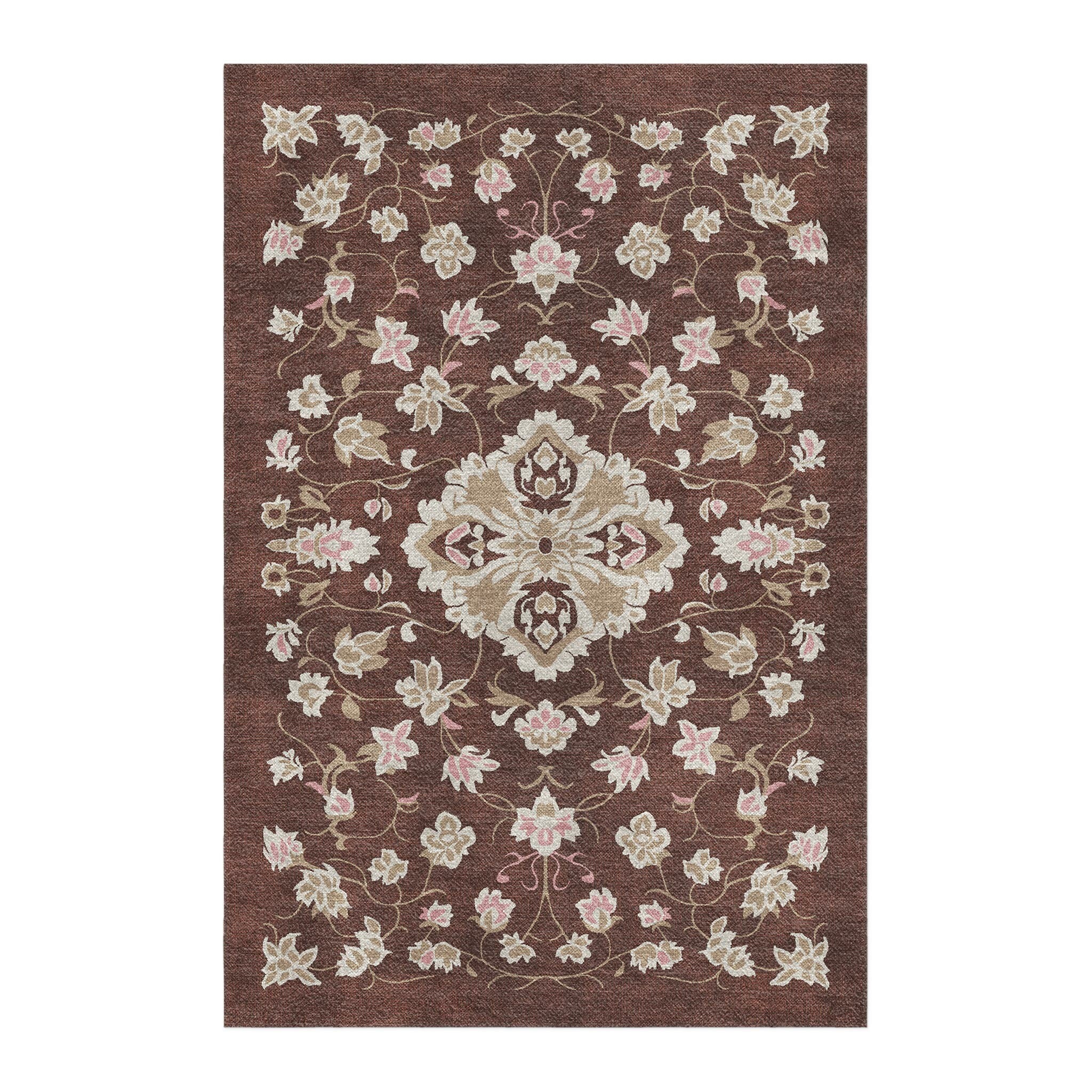 Fenwick Maroon & Gold Area Rug – Undrfoot Rugs