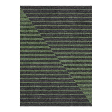 Euclid Black & Green in 5' x 7' Size