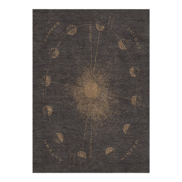 Equinox Brown & Gold in 5' x 7' Size