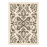 Floranna Ivory & Black in 5' x 7' Size