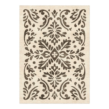 Floranna Ivory & Black in 5' x 7' Size