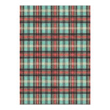 Feguson Plaid Teal & Red in 5' x 7' Size