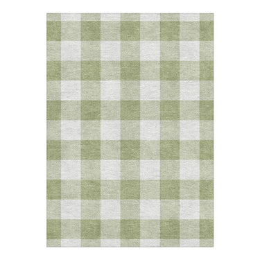 Buffalo Plaid Light Sage in 5' x 7' Size