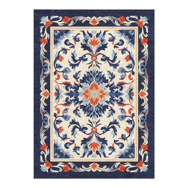 Wilhelmina Navy & Red in 7x5ft Size