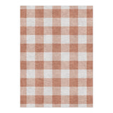 Buffalo Plaid Light Terracotta in 5' x 7' Size