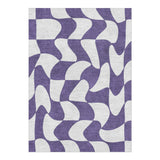Twyla Checkered Periwinkle in 5' x 7' Size