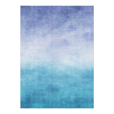 Micah Watercolor Blue & Teal in 7x5ft Size