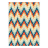 Firekat Blue & Orange in 5' x 7' Size