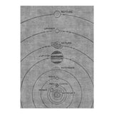 Solar System Grey & Black in 5' x 7' Size