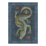 Hungry Aligator Navy in 5' x 7' Size